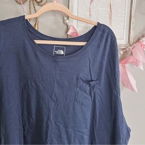 Navy The North Face Boxy Pocket Tee, Size 3X